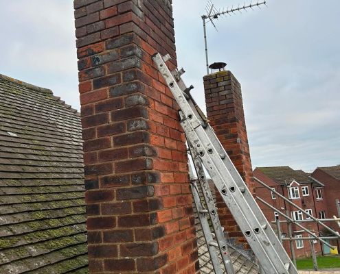 old chimney removed in Rushden by Northamptonshire Roofing